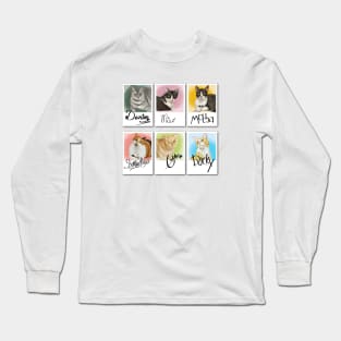 Watercolor Cats (recolored) Long Sleeve T-Shirt